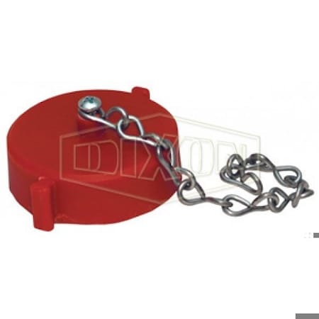 Dixon Fire Cap with Chain, 3 in, Female NST NH, Polycarbonate, Domestic PFCW300F